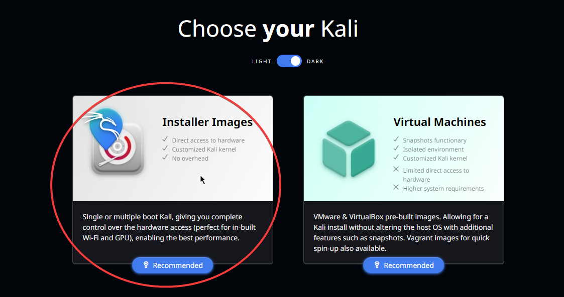 Kali Installation
